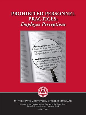 cover image of Prohibited Personnel Practices: Employee Perceptions